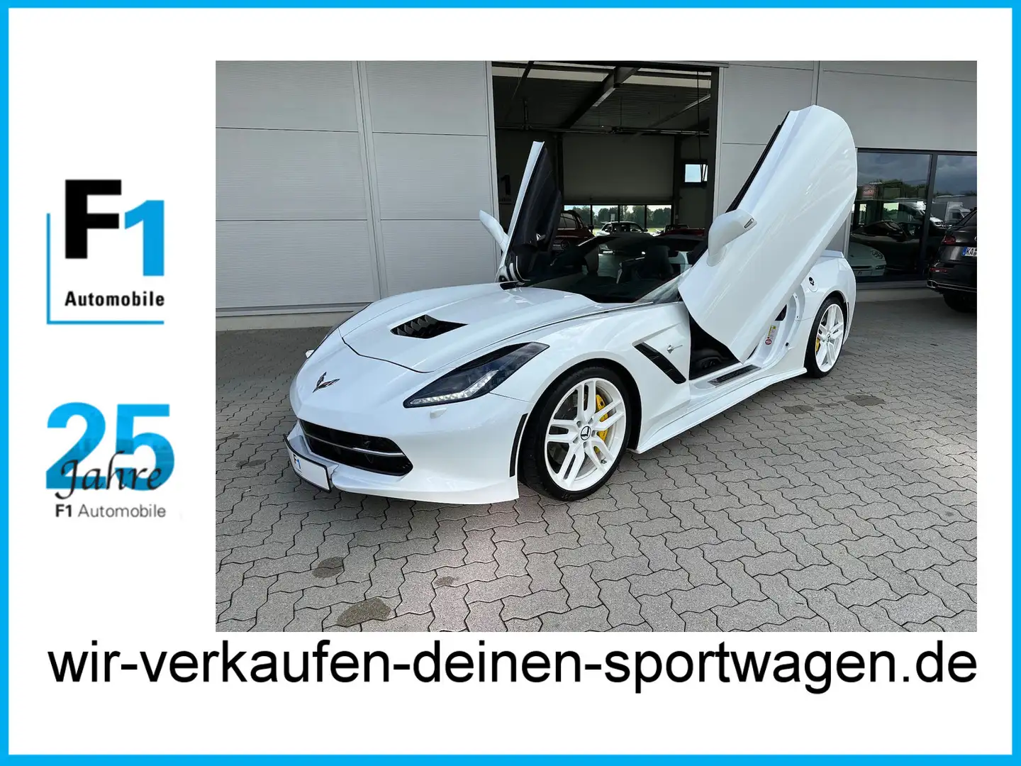 Corvette C7 6.2 Stingray Z51 Perf.-Paket Flügeltüren Dt. Fzg. Blanc - 1