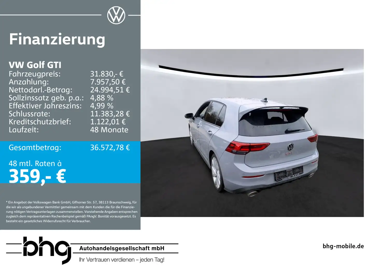 Volkswagen Golf GTI 2.0 TSI DSG GTI Clubsport Grau - 1