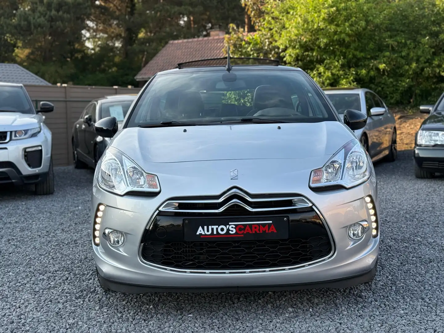 Citroen DS3 Cabrio 1.2i Benzine Led Airco Navi ParkS Camera * Plateado - 2