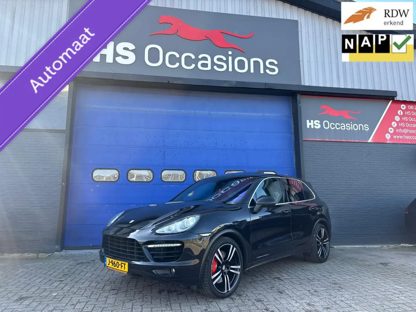 Porsche Cayenne 4.8 Turbo GTS 501 PK Youngtimer Zwart - 1