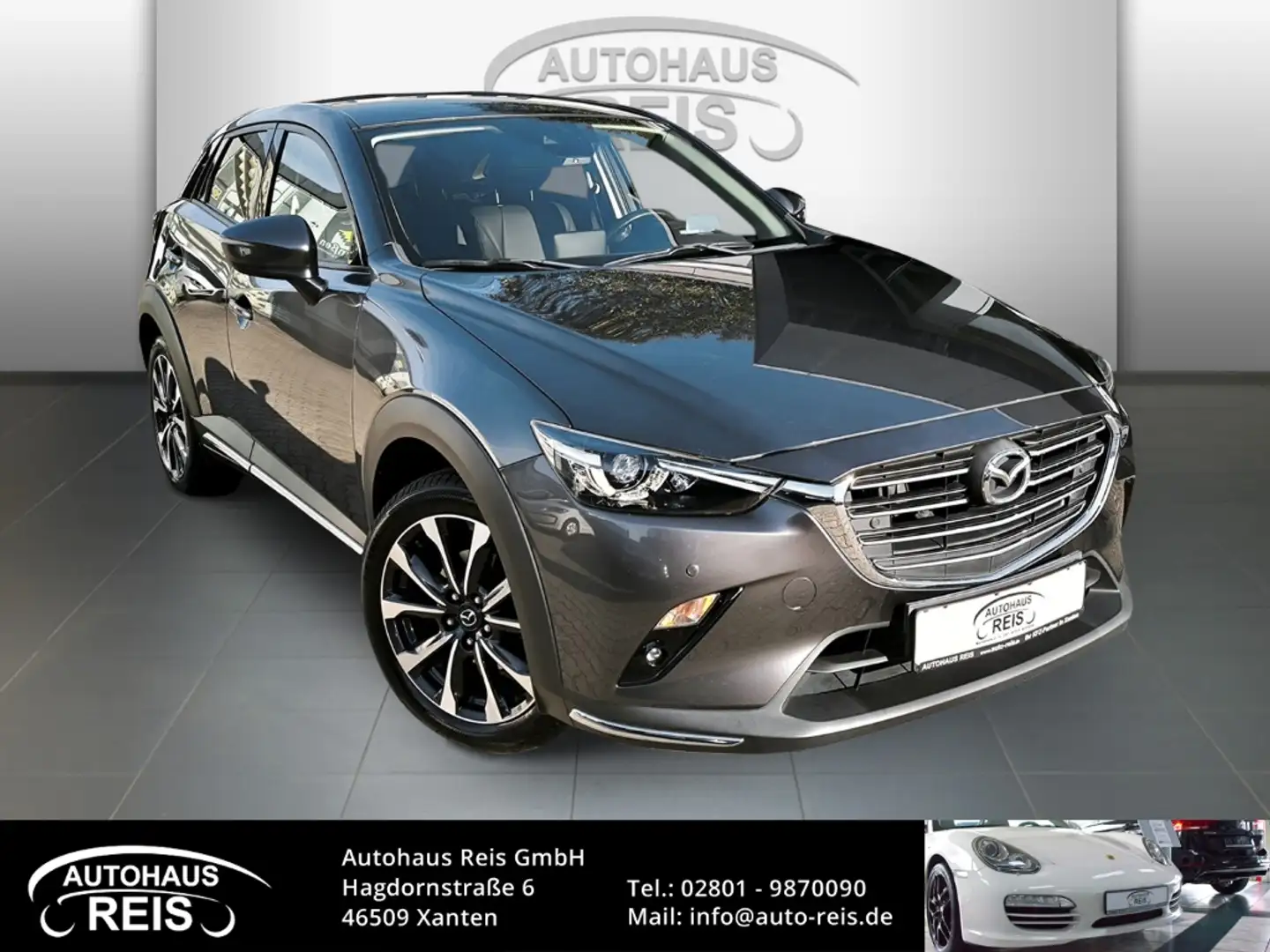 Mazda CX-3 2.0 Sports-Line AUTOMATIK AHK KAMERA LED NAVI SITZ Grau - 1