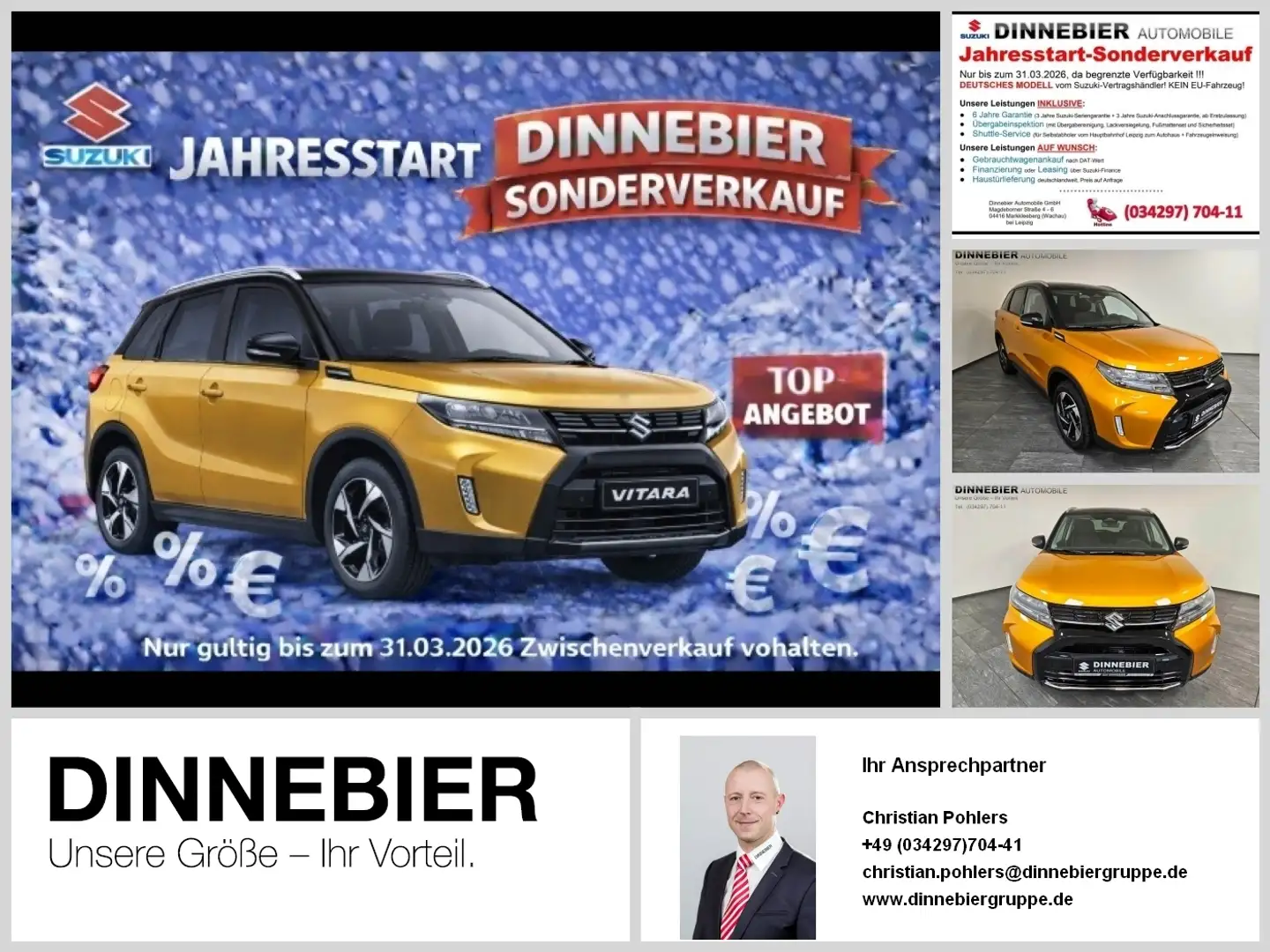 Suzuki Vitara Comfort+ Allwetterr. *6 Jahre Garantie* Schwarz - 1