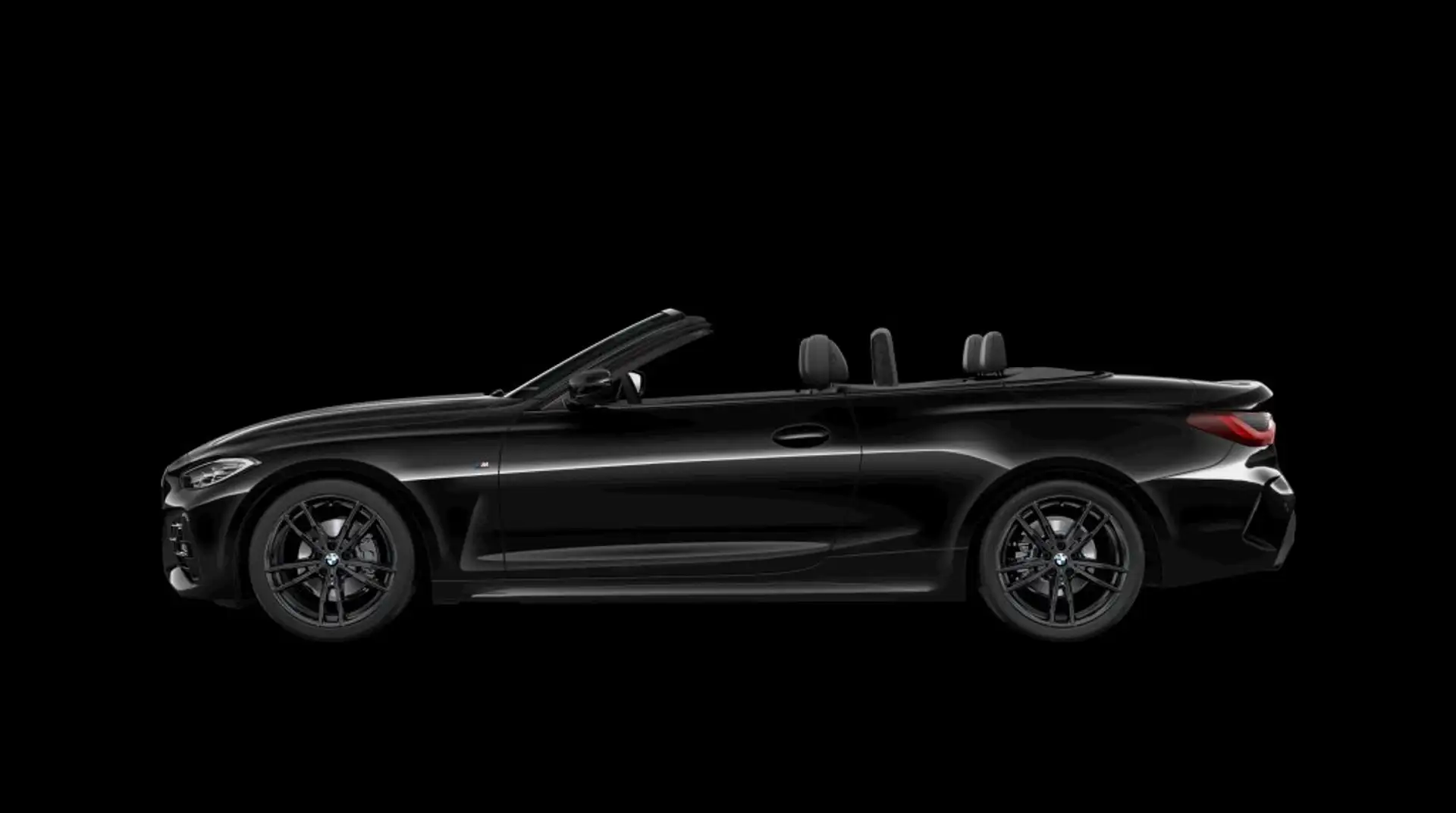 BMW 420 D Cabrio G23 mhev 48V Msport auto Zwart - 2