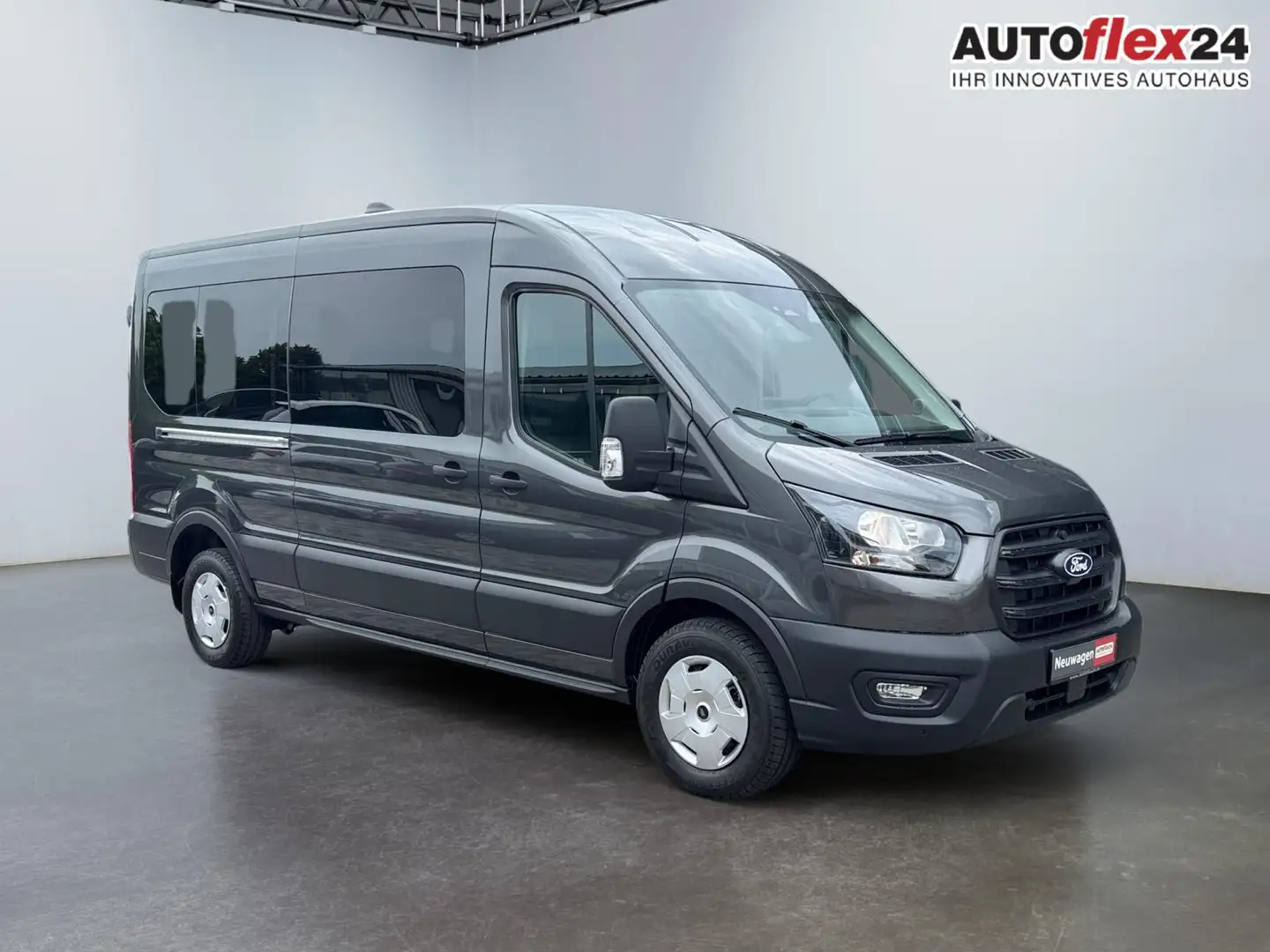 Ford Transit Trend 350 L3H2 AT 9 Si Temp Sync4 AHK 2xKlima K... Grijs - 1