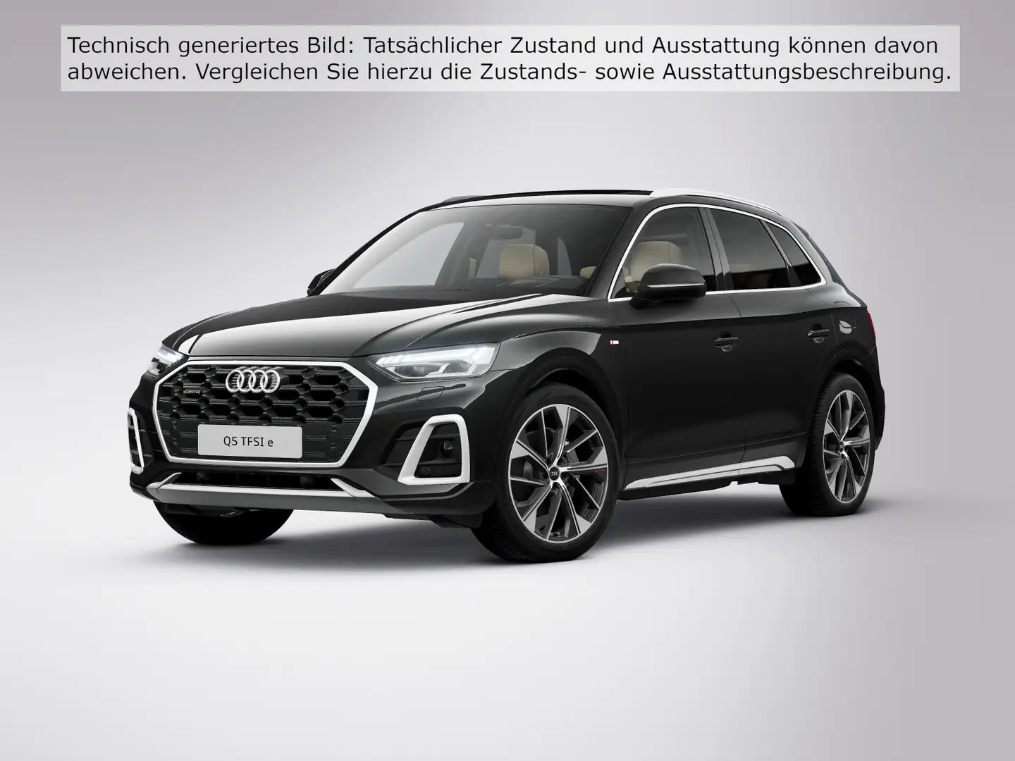 Audi Q5 55 TFSI e S line quattro Matrix Pano B&O AHZV Schwarz - 2