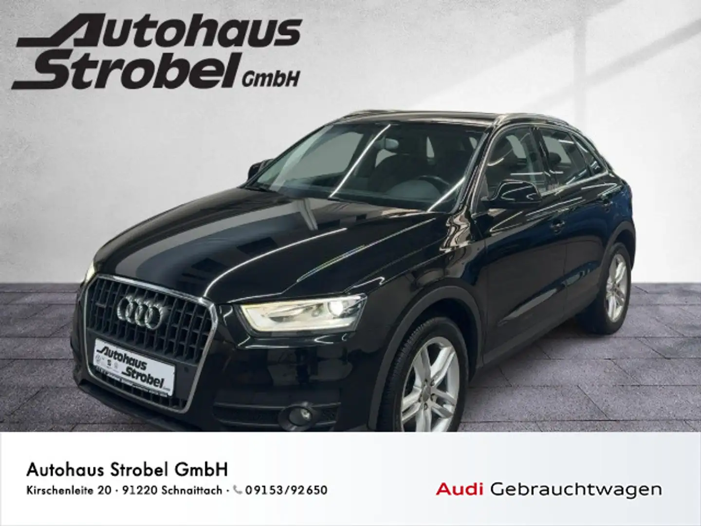 Audi Q3 2.0 TDI S-Tronic Quattro Navi Xenon Sitzhzg B Schwarz - 1