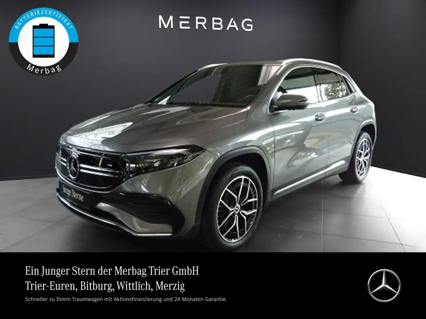 Mercedes-Benz EQA 300 4M *AMG AHK LED Distronic 360° Ambiente Keyless Go Gris - 1