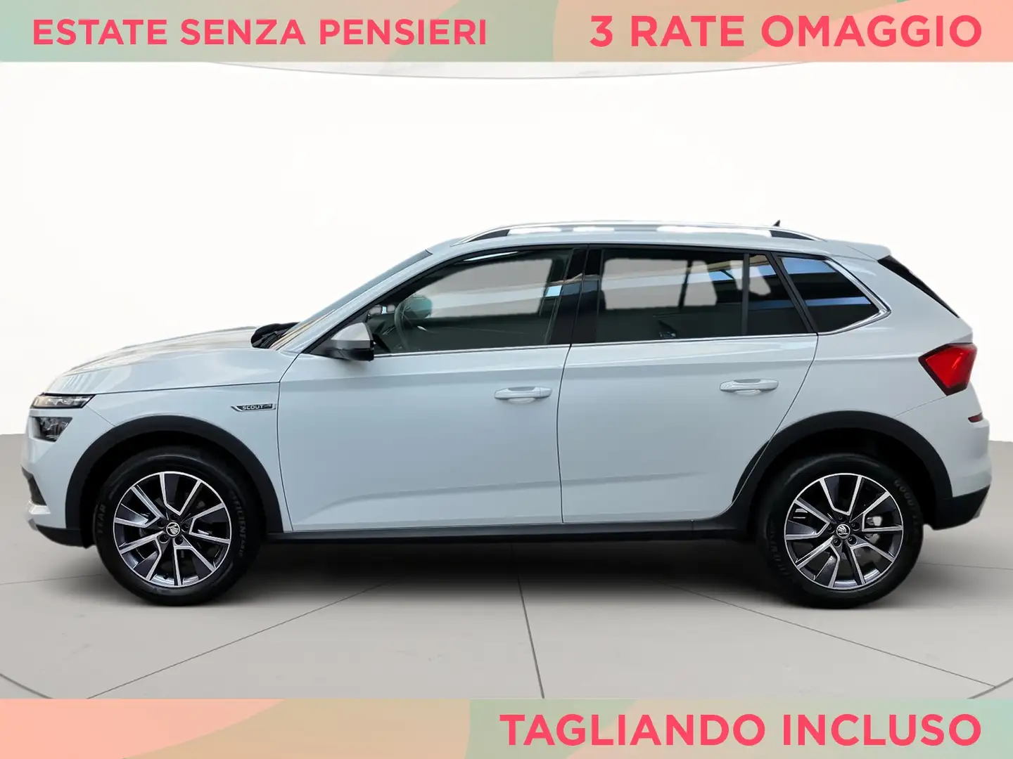 Skoda Kamiq 1.0 tsi scoutline 110cv Bianco - 2