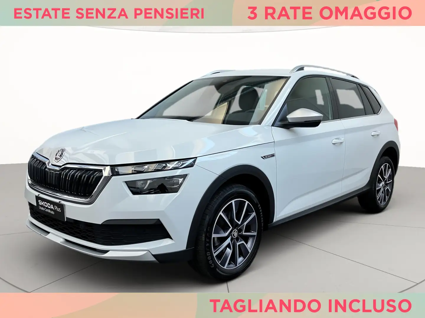 Skoda Kamiq 1.0 tsi scoutline 110cv Bianco - 1