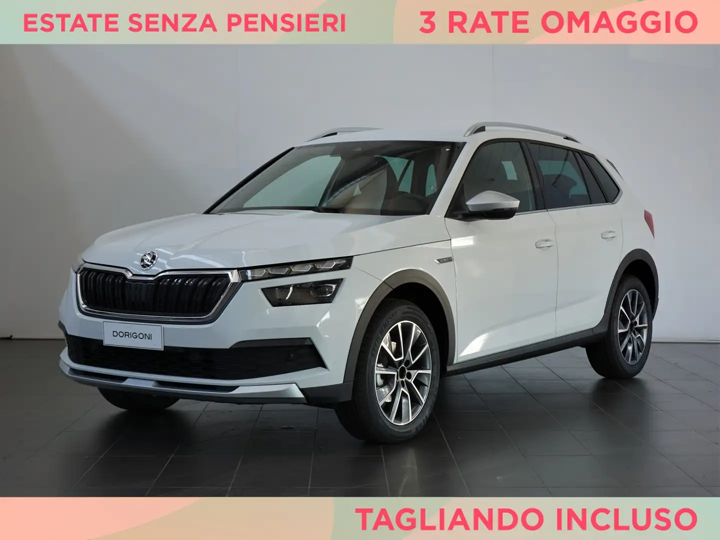 Skoda Kamiq 1.0 tsi scoutline 110cv Blanc - 1