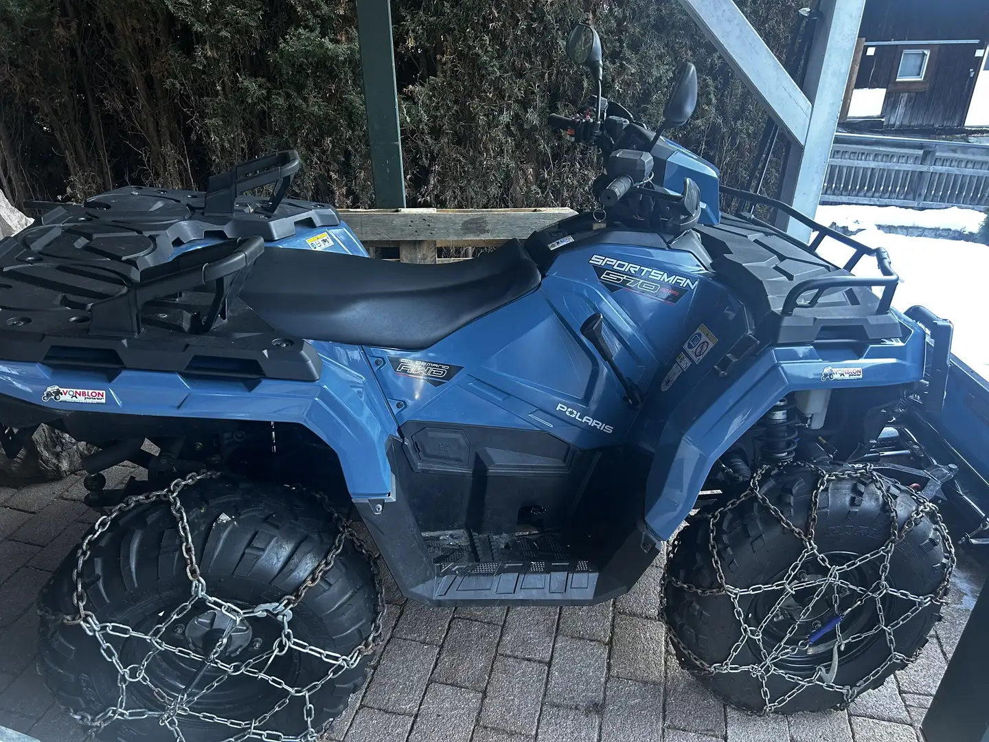 Polaris Sportsman 570 Schneeschild elektrisch,4 Schneeketten,usw. - 1