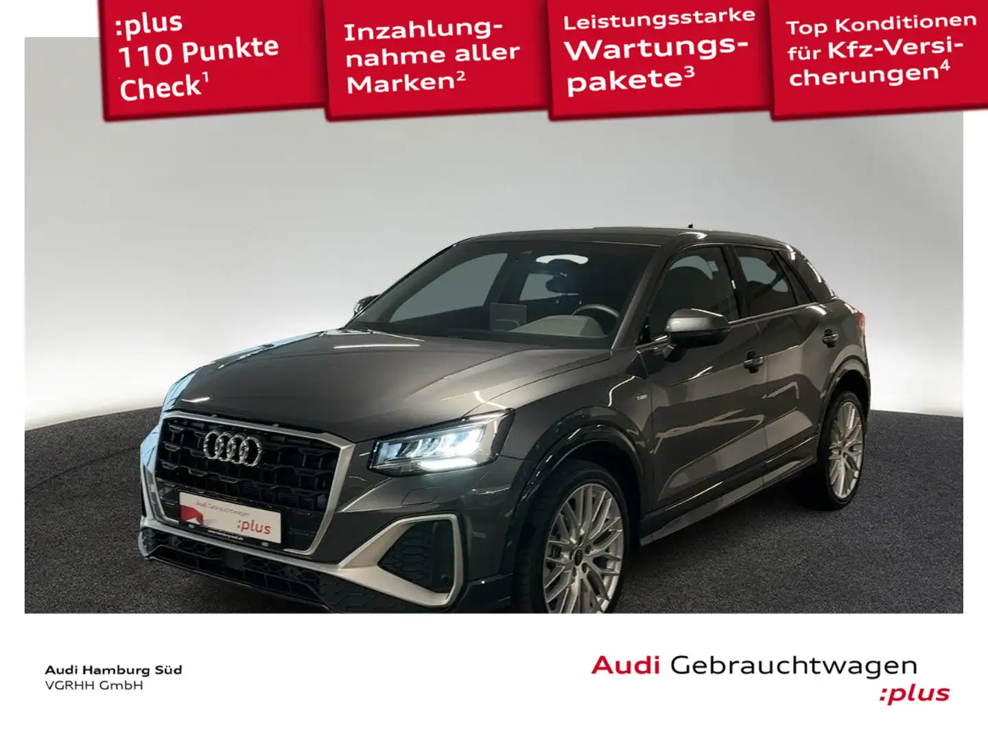 Audi Q2 35 TFSI S line S tronic 2xS LINE/LM19/NAV/AHK Grau - 1