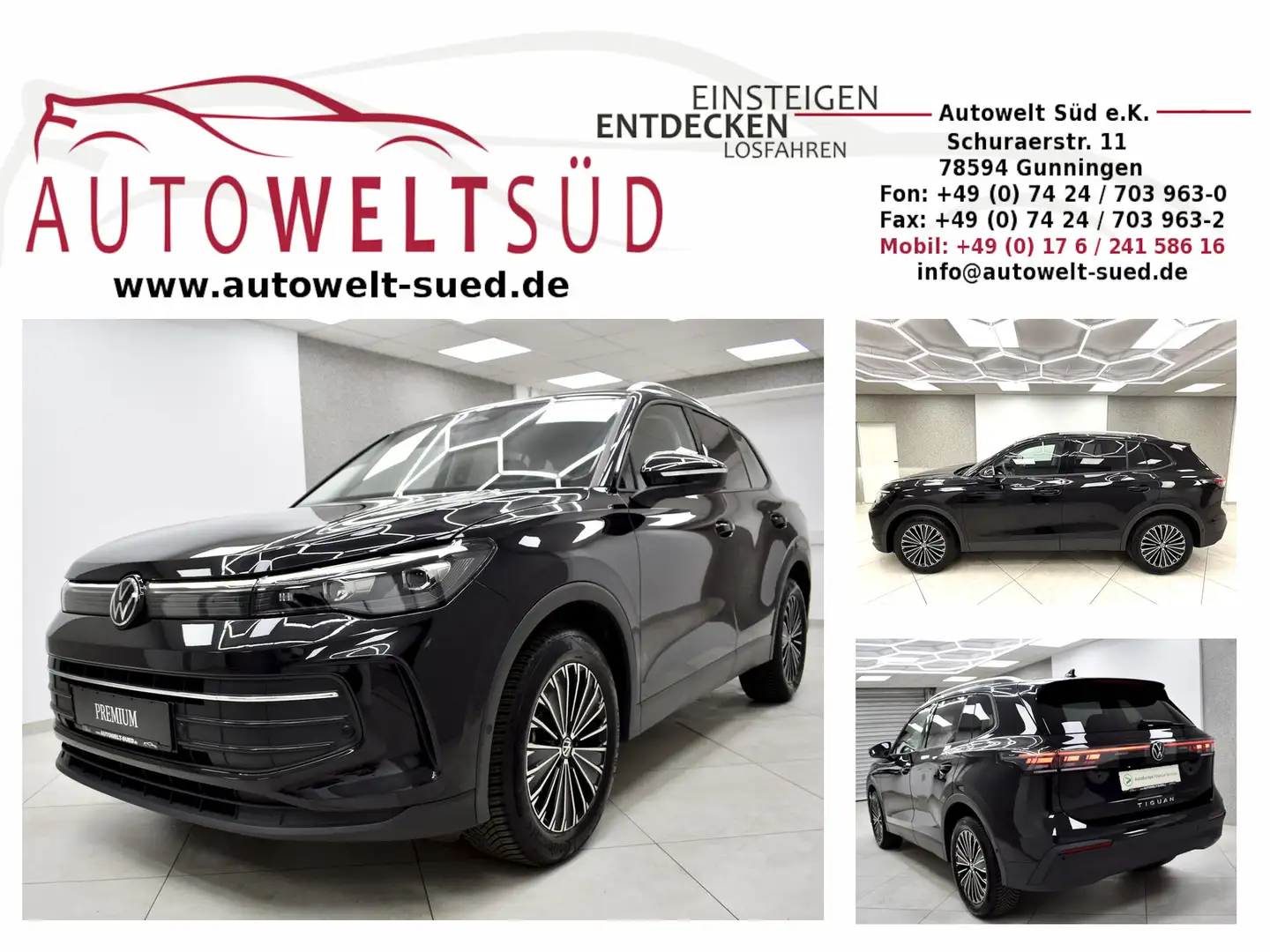 Volkswagen Tiguan 2.0 TDI DSG Life Design Navi RCam AHK LED Zwart - 1