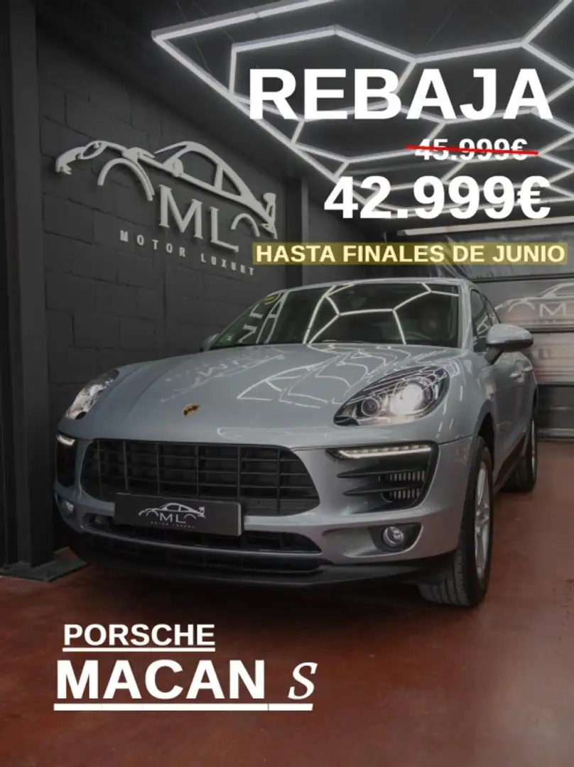 Porsche Macan S Aut. Gris - 1