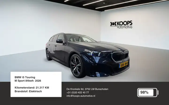 BMW i5 Touring eDrive40 SOH 98% | M sport pakket | Ass. D