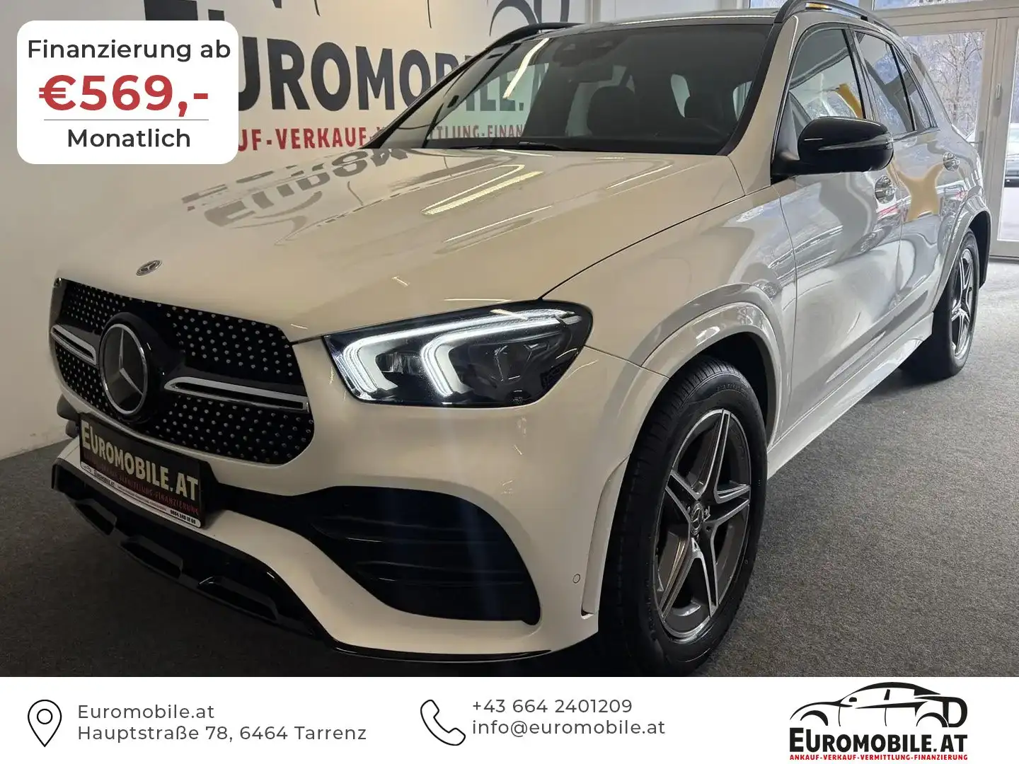 Mercedes-Benz GLE 350 de 4Matic AMG-LINE*Night-P.*PANO*360*LEDER*HU*LED* Weiß - 1
