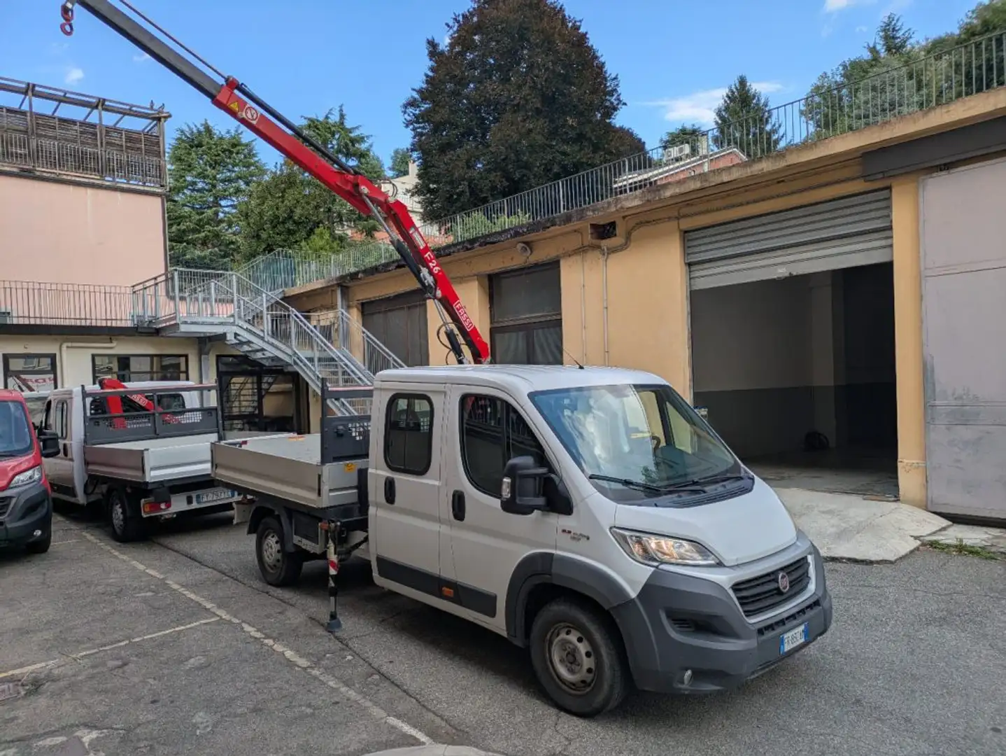 Fiat Ducato 35 2.3 MJT 130 CV maxi doppia cabina  gru Blanc - 2