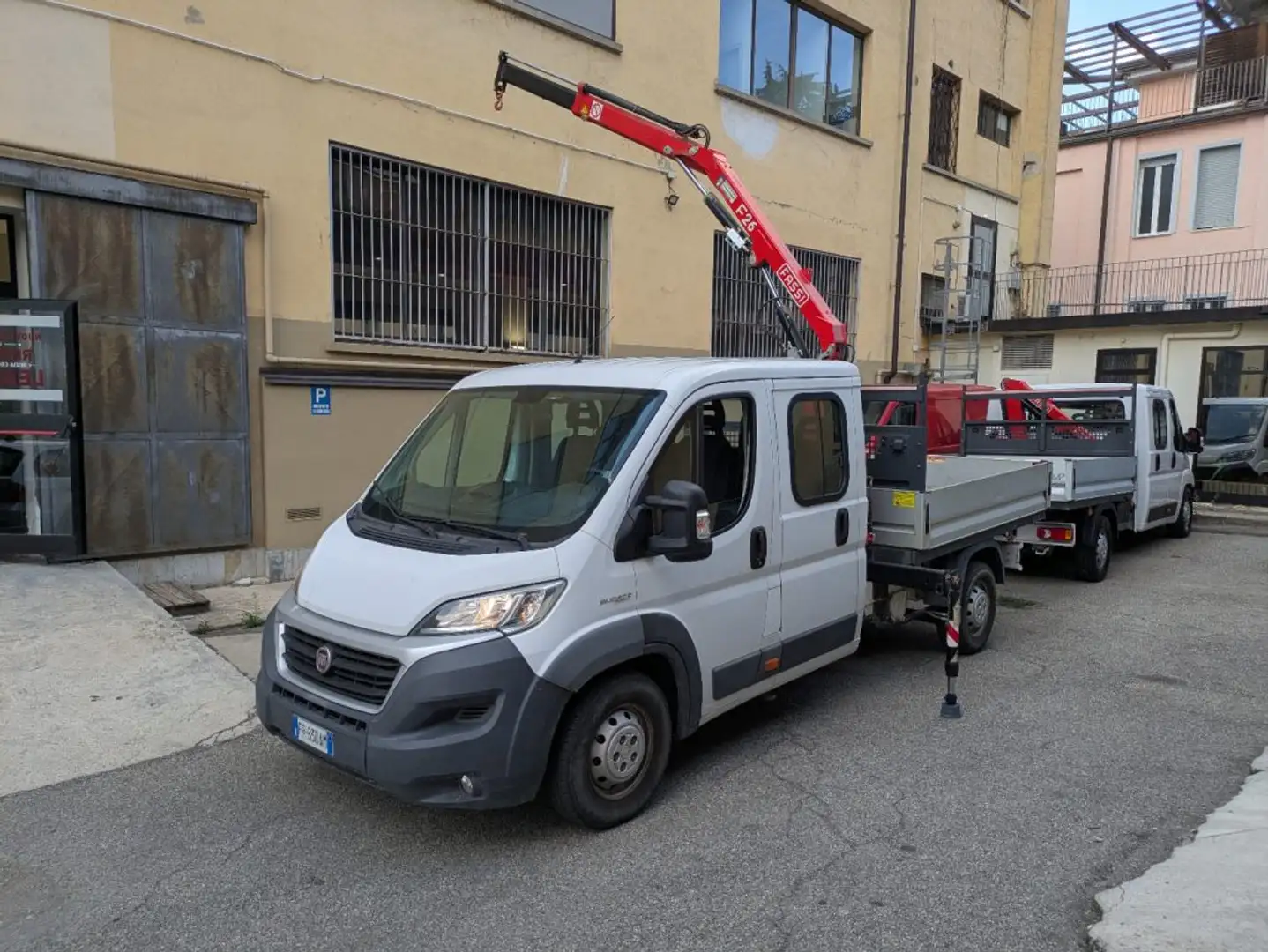 Fiat Ducato 35 2.3 MJT 130 CV maxi doppia cabina  gru Blanc - 1
