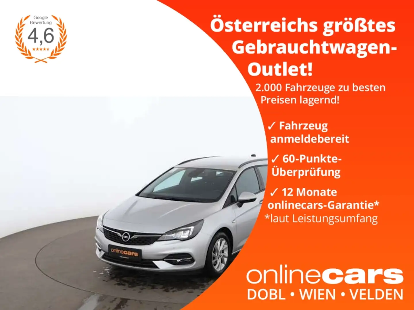 Opel Astra K ST 1.4 Turbo Aut LED NAVI SITZHZG R-CAM Silber - 1