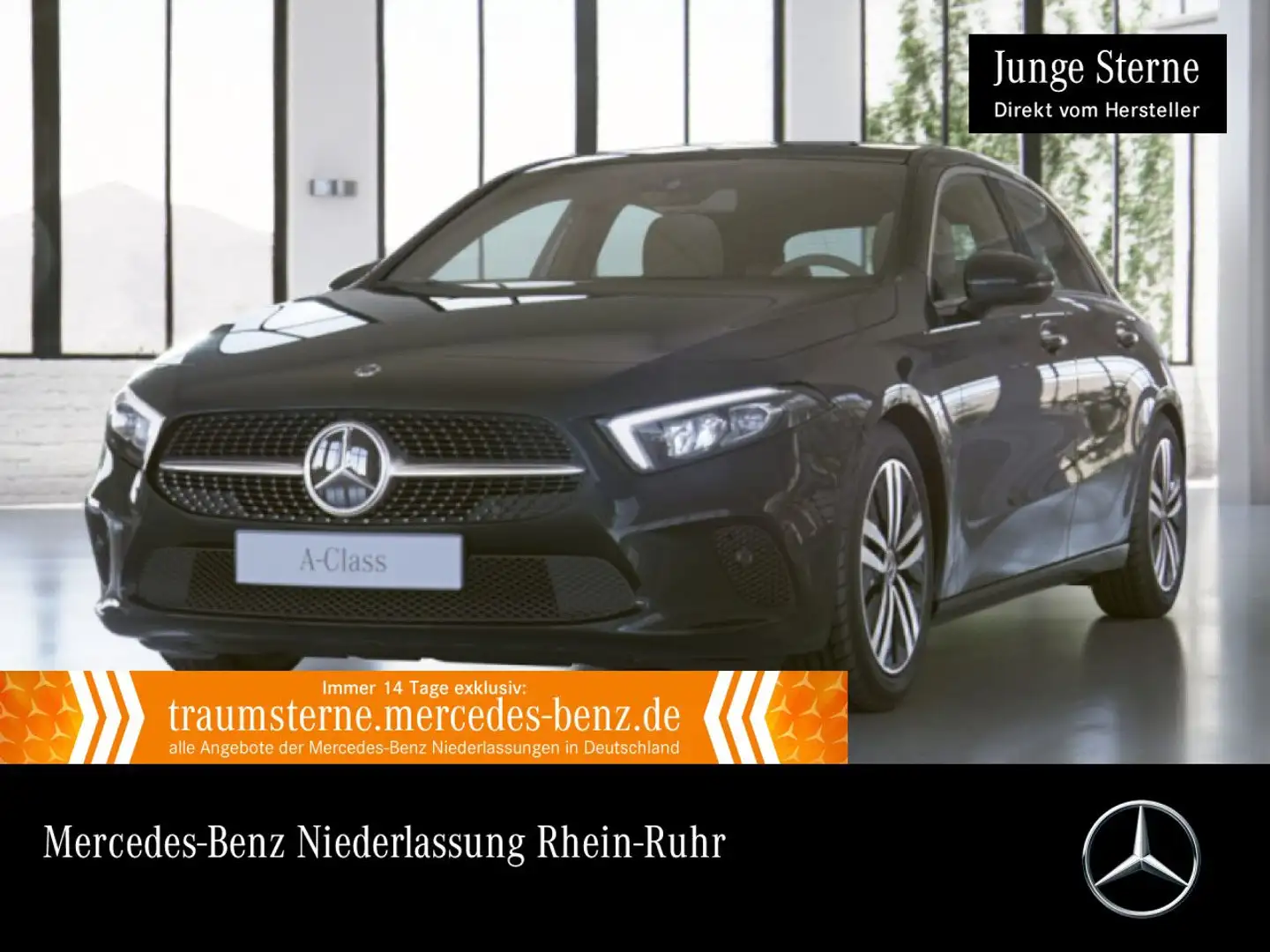 Mercedes-Benz A 220 d 4M PROGRESSIVE+PANO+LED+FAHRASS+BURMESTER Schwarz - 1