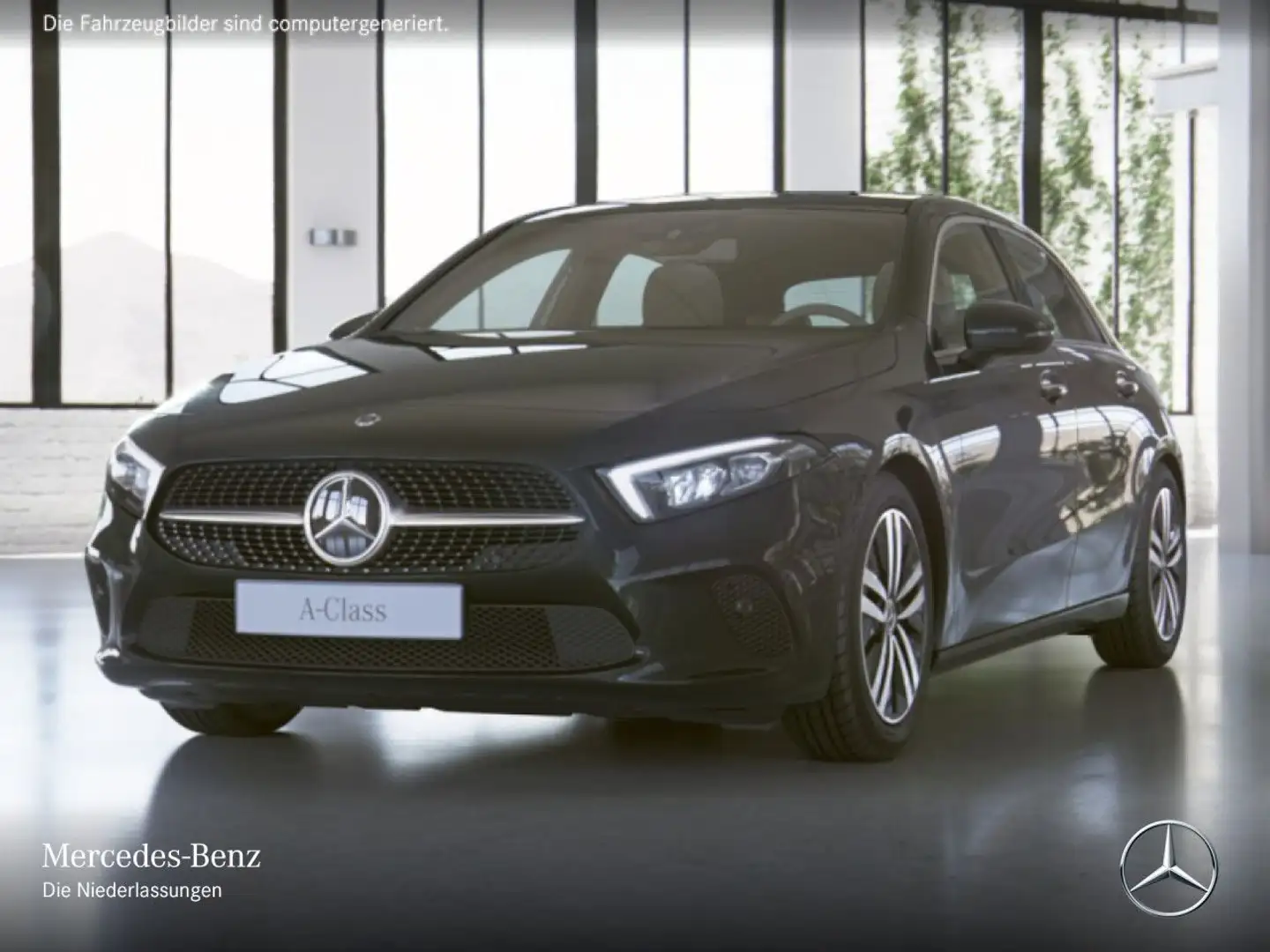 Mercedes-Benz A 220 d 4M PROGRESSIVE+PANO+LED+FAHRASS+BURMESTER Schwarz - 2