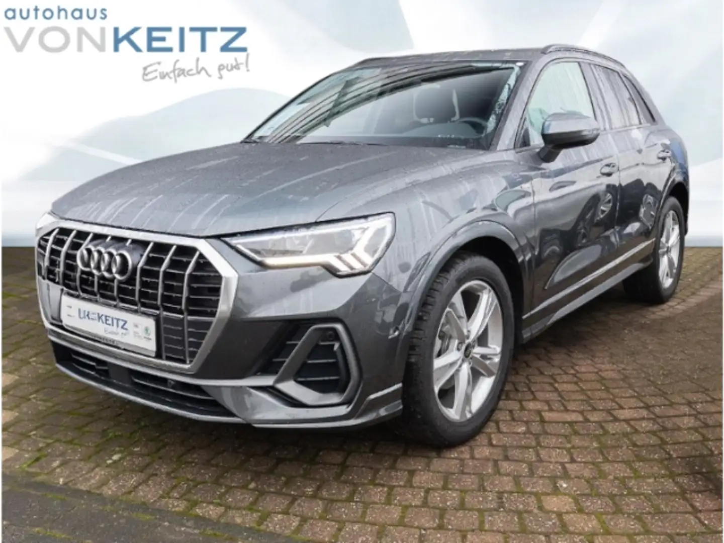 Audi Q3 35 TFSI S TRONIC S LINE +S/LHZ+NAVI+EHK+RFK++ Gris - 1