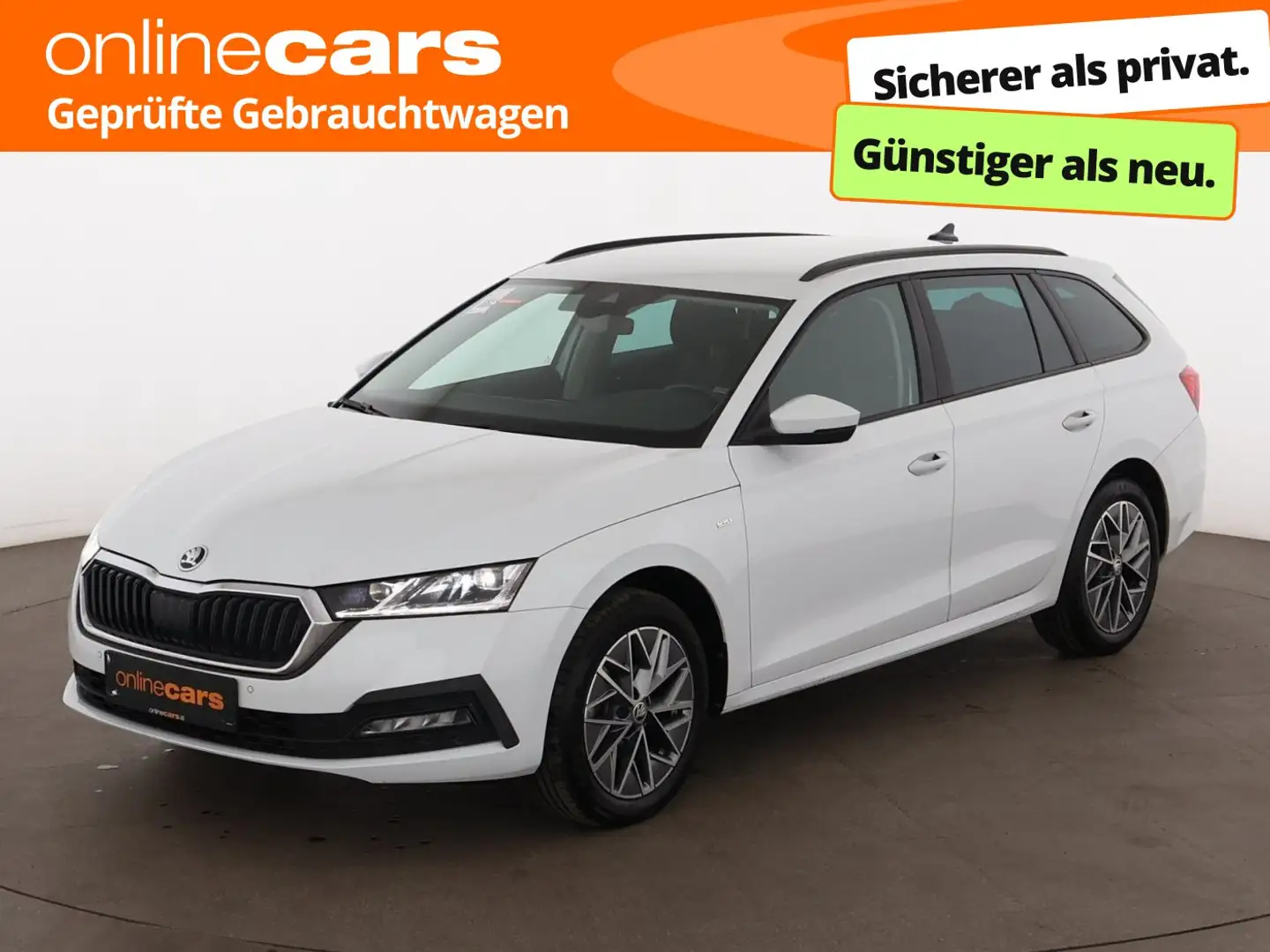 Skoda Octavia Combi 2.0 TDI Ambition Aut MATRIX AHK NAV Weiß - 1