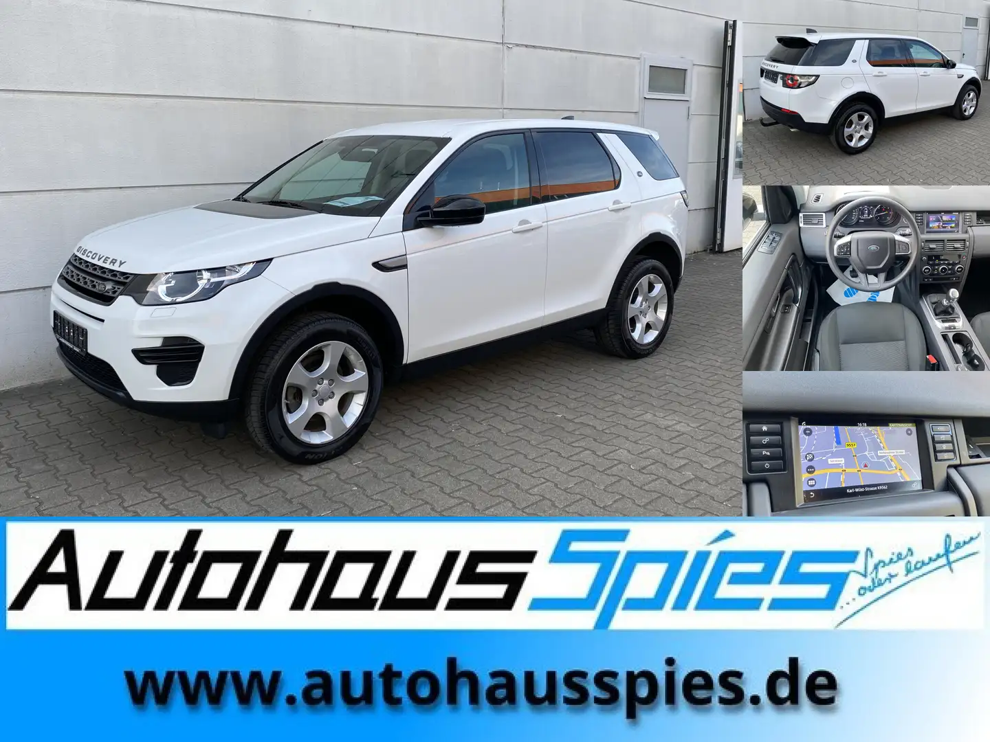 Land Rover Discovery Sport Sport 2.0 eD4  Pure Nav Shz EU6 Blanc - 1