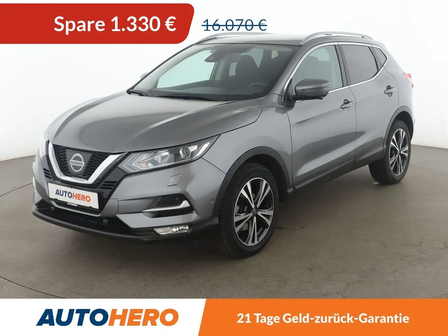 Nissan Qashqai 1.2 N-Connecta *NAVI*360CAM*SHZ*TEMPO*ALU* Gris - 1