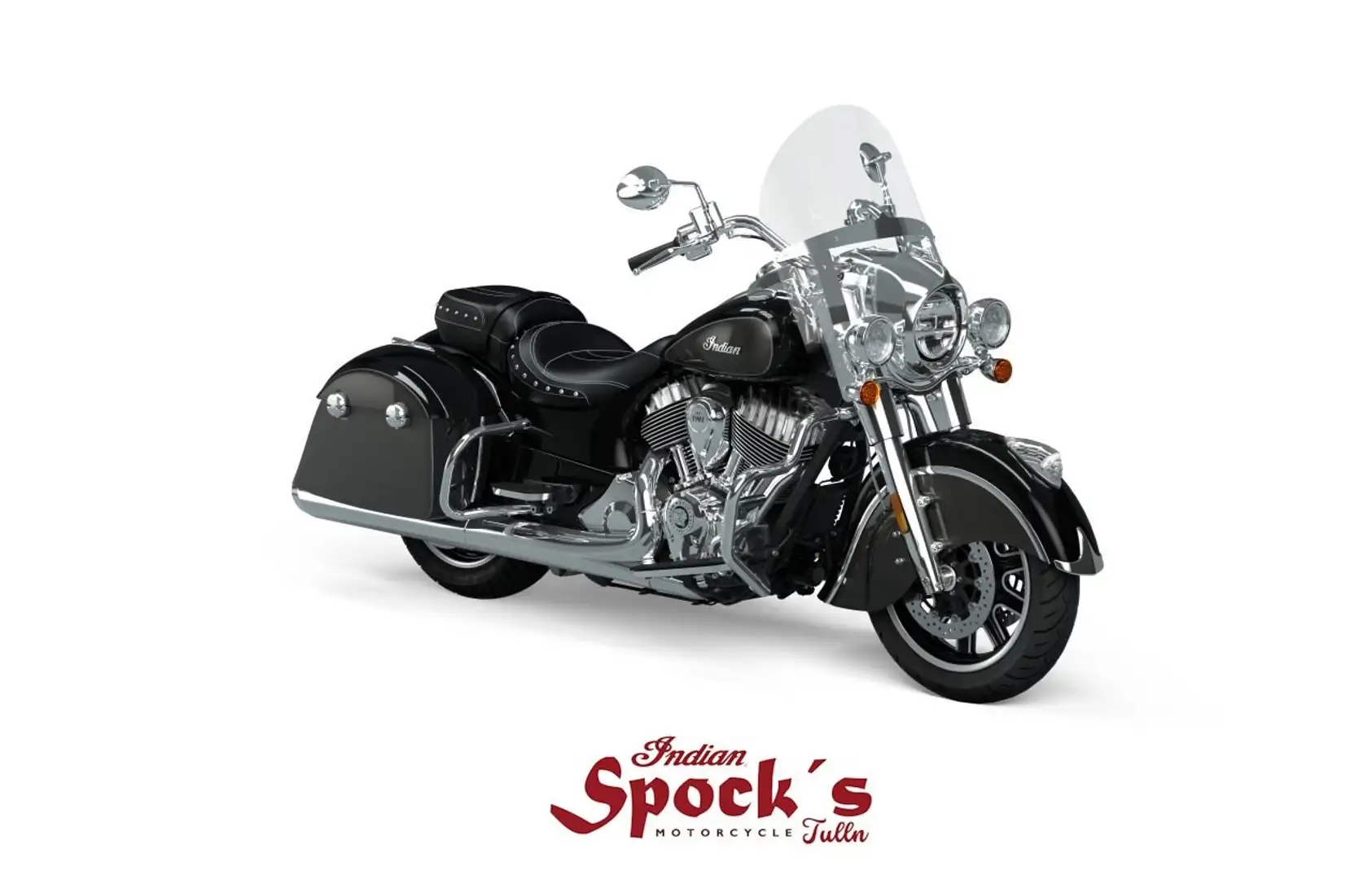 Indian Springfield Black metallic & Titanium Metallic Noir - 1