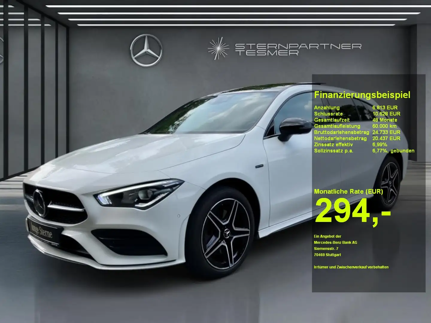 Mercedes-Benz CLA 250 e SB AMG Night Ambi Memory 360° ACC Pano Blanc - 1