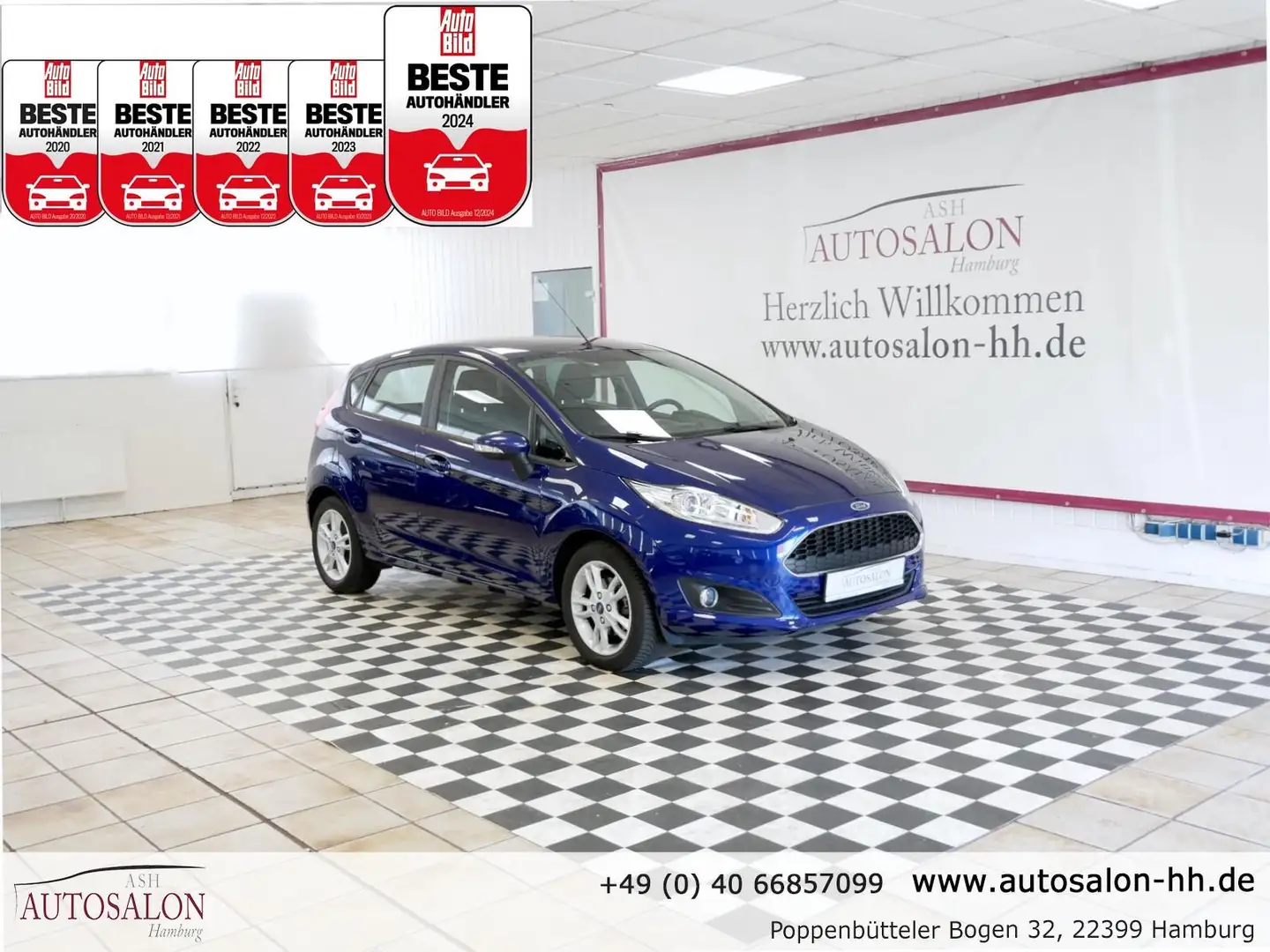 Ford Fiesta Trend*2Vorb*Servicegepf*PDC V&H*Sitz & Fronts.heiz Bleu - 1