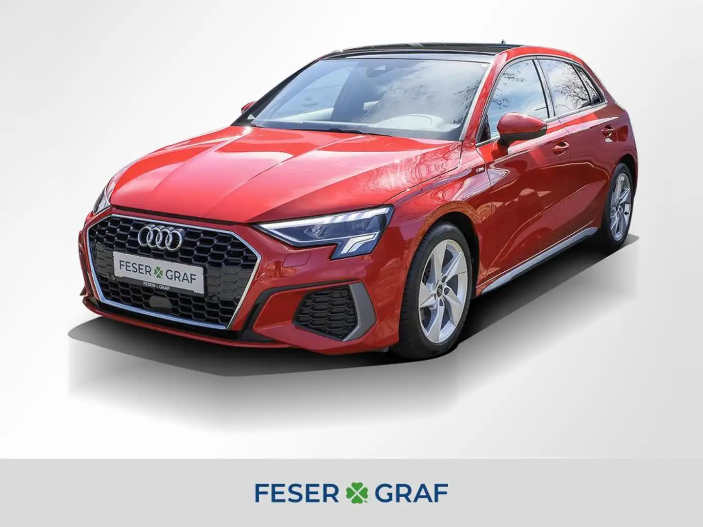 Audi A3 35 TDI S line ext. AHK LED Navi Pano Rot - 1