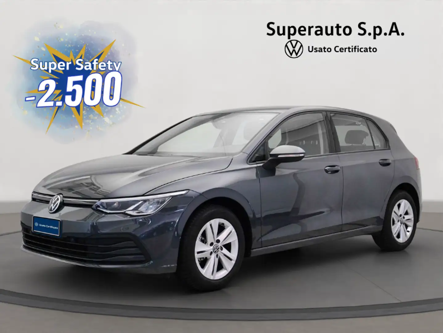 Volkswagen Golf 1.0 eTSI EVO DSG Life Grigio - 1