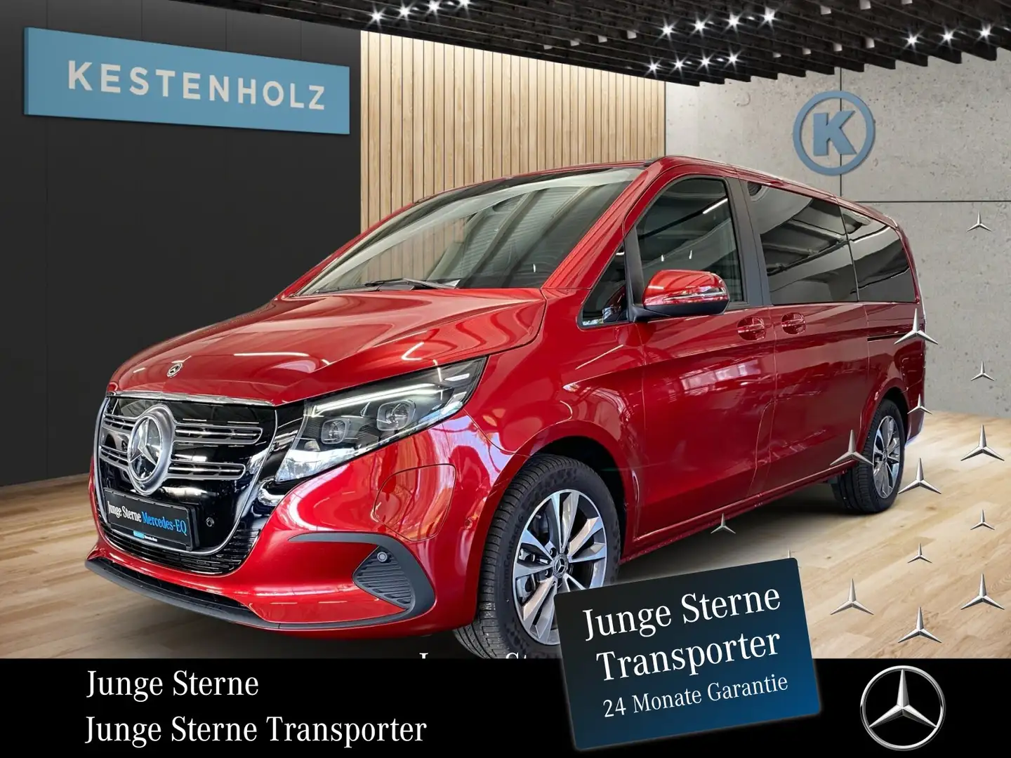 Mercedes-Benz EQV 300 EQV 300 Lang *LED*MBUX*AIRMATIC*STHZ*NAVI* Rouge - 1