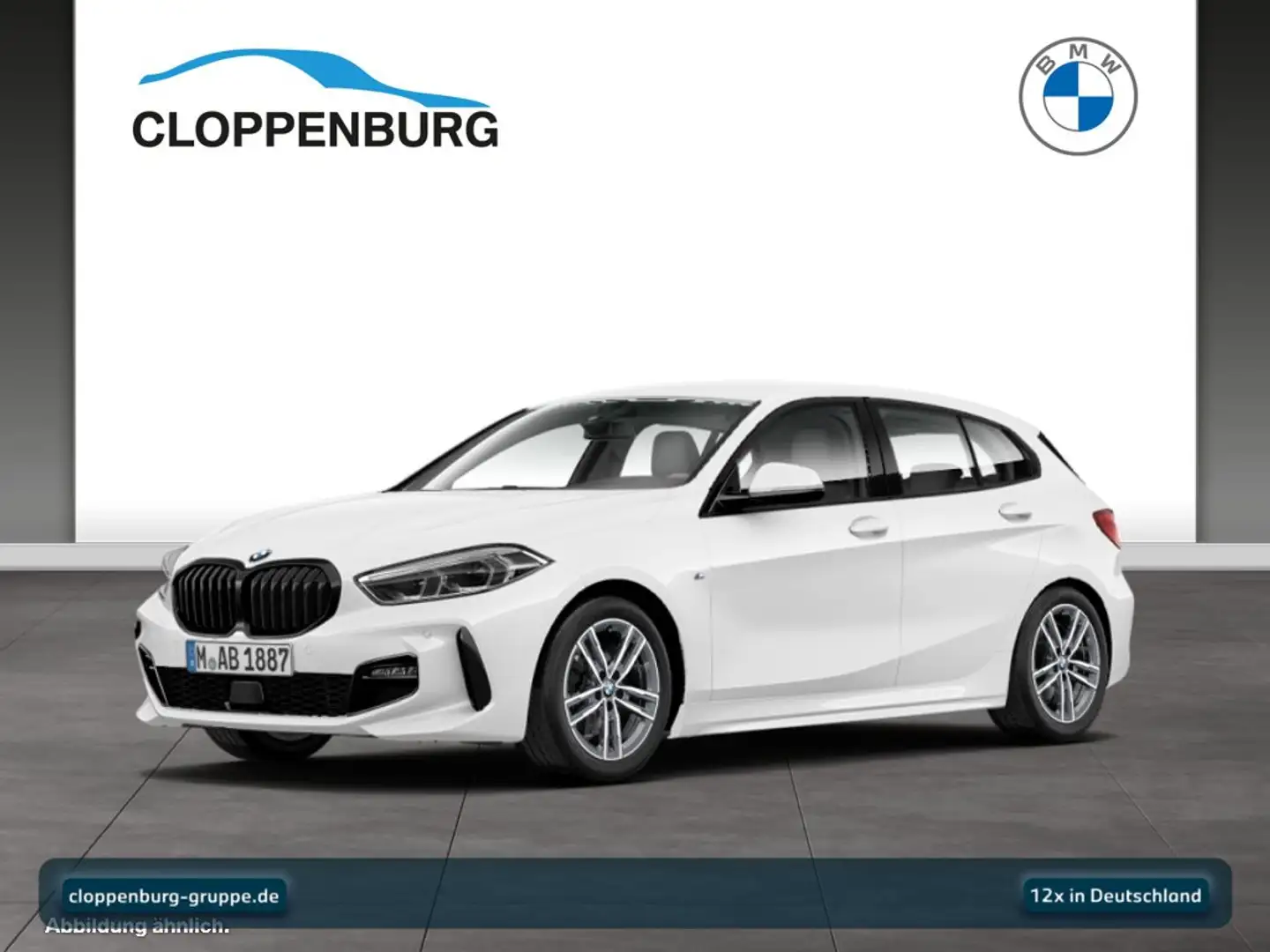 BMW 118 i Navi+SHZ+HiFi+Klimaaut.+LED+Ambi+Sportf+BT Weiß - 1