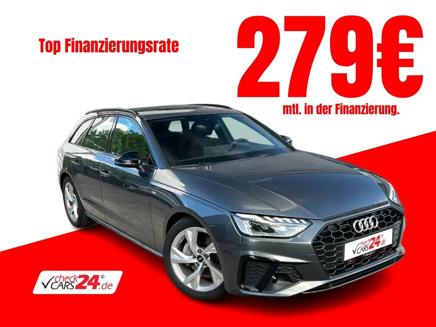 Audi A4 2.0 TDI Avant S line LED NAVI RFK SHZ *SOFORT Grau - 1
