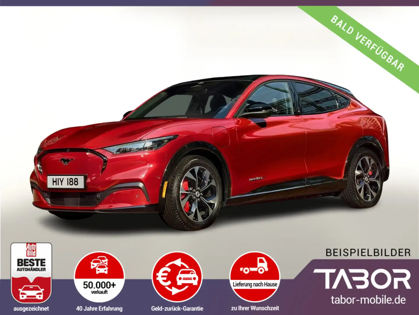 Ford Mustang Mach-E Mach-E 91 kWh Premium TechP+ Nav 360Kam Rot - 1