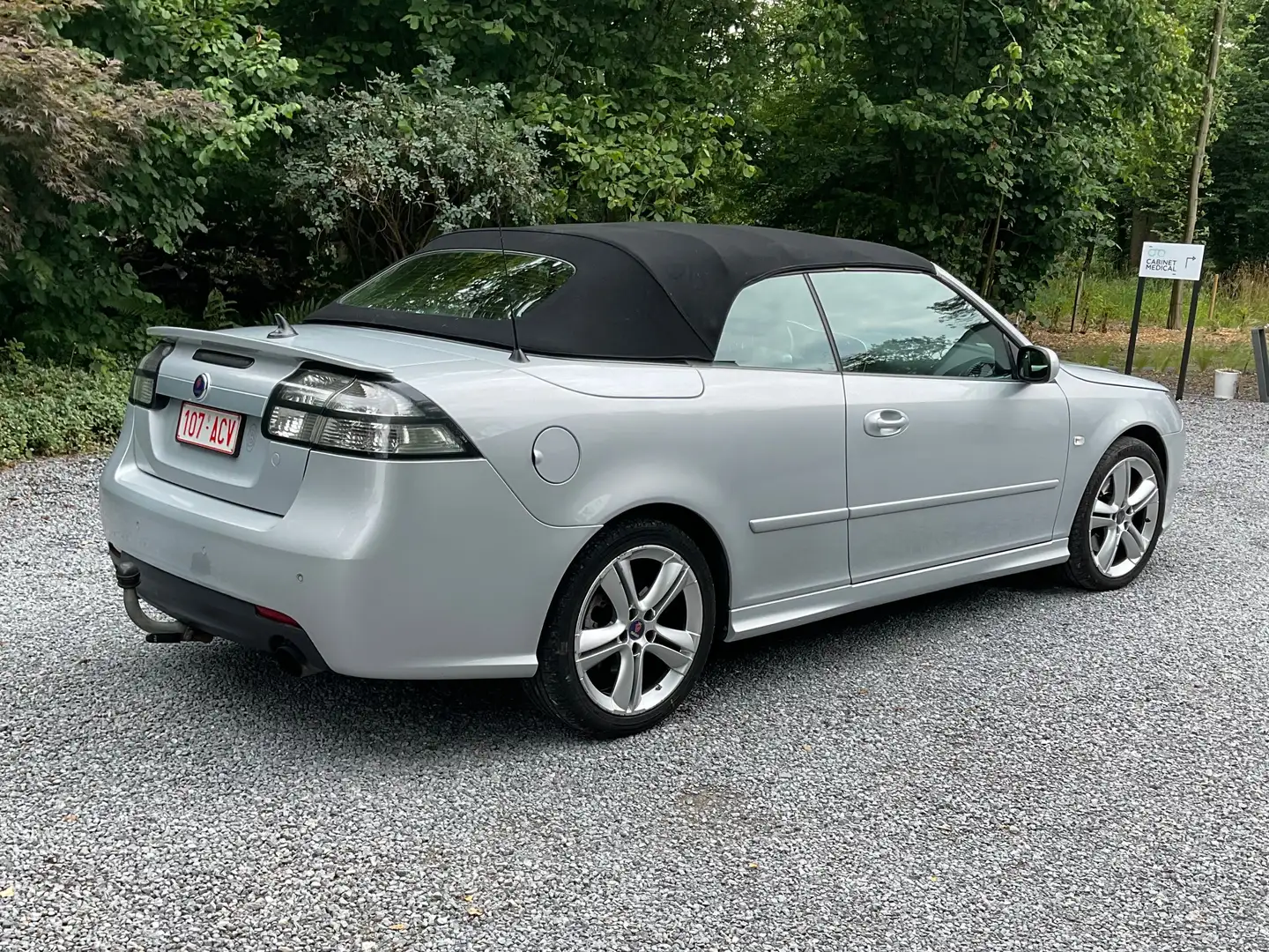 Saab 9-3 9-3 Cabriolet 1.9 TTiD Aero TX Edition Plus Argent - 2