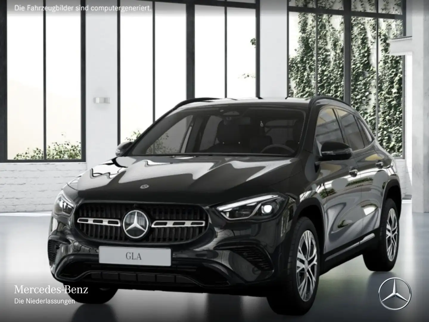 Mercedes-Benz GLA 200 PROGRESSIVE+NIGHT+360°+AHK+MULTIBEAM+TOTW Schwarz - 2