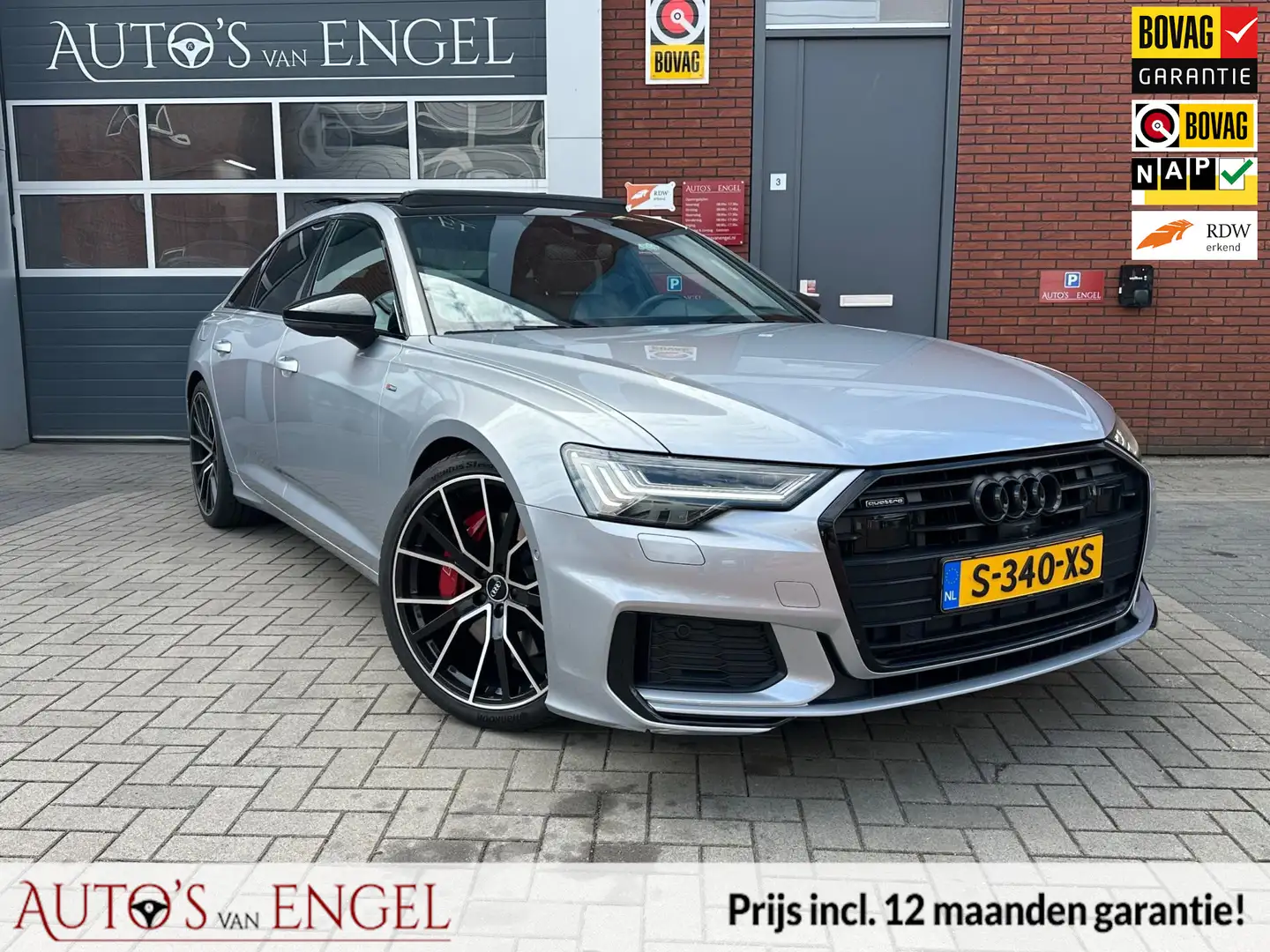 Audi A6 Limousine 55 TFSI e quattro Competition/Pano/360/B Gris - 1