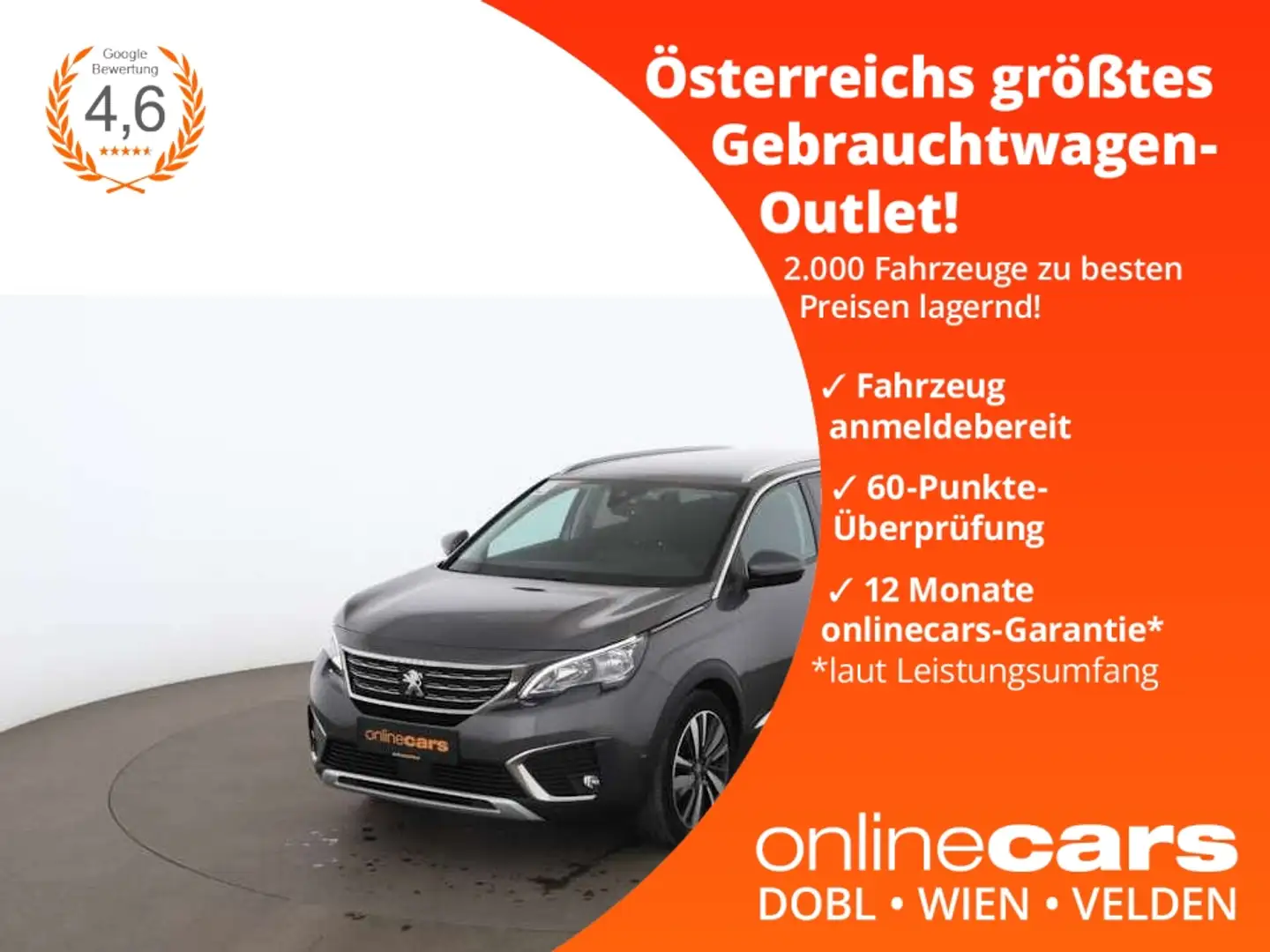 Peugeot 5008 1.5 BlueHDi 130 Allure Aut 7-SITZER LEDER Gris - 1