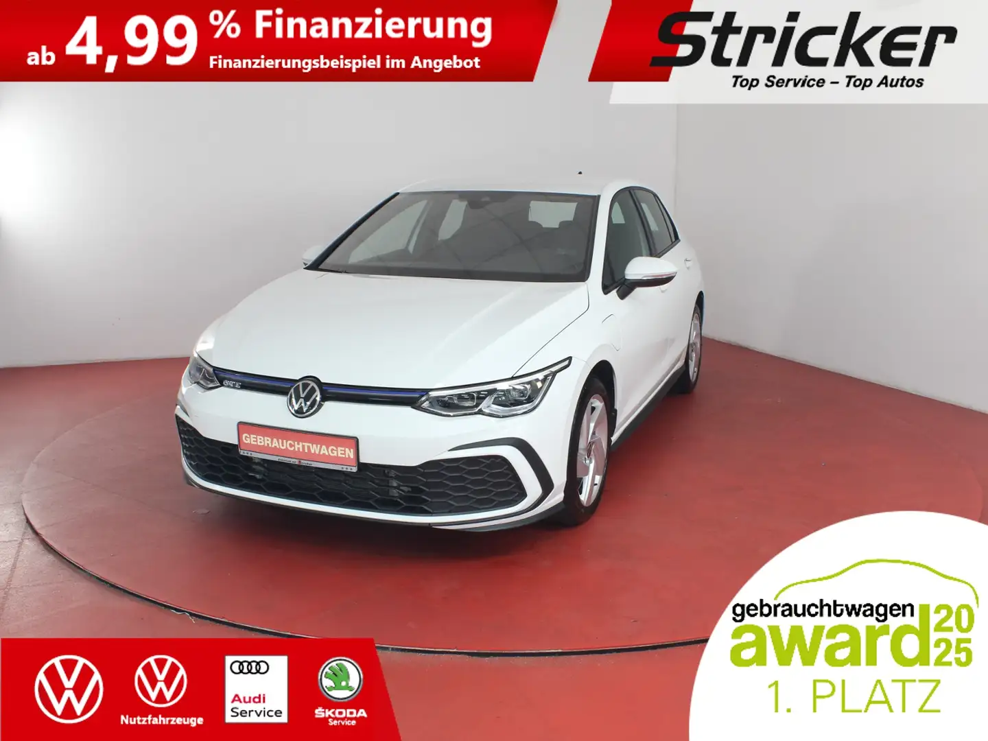 Volkswagen Golf GTE 1.4TSI DSG 249,-ohne Anzahlung Navi Active-In Weiß - 1