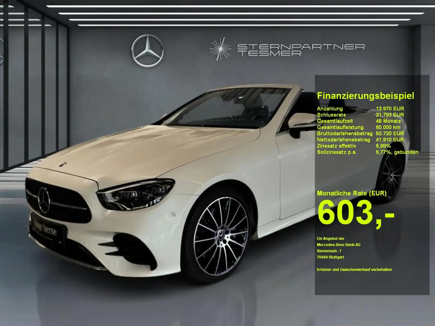 Mercedes-Benz E 450 4M +AMG+MBUX+Sportausp.+KAMERA+WIDE+360° Weiß - 1