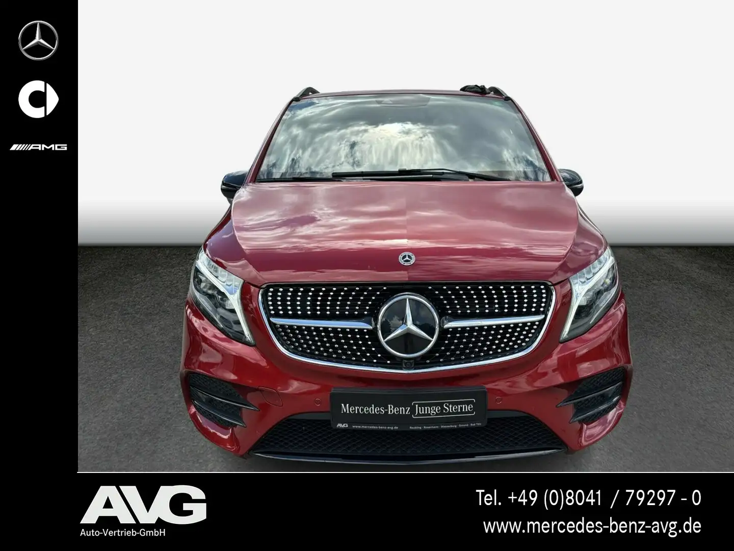 Mercedes-Benz V 250 V 250 d 4MATIC ED Lang AMG|LED|Navi|AHK| AMG Line Červená - 2