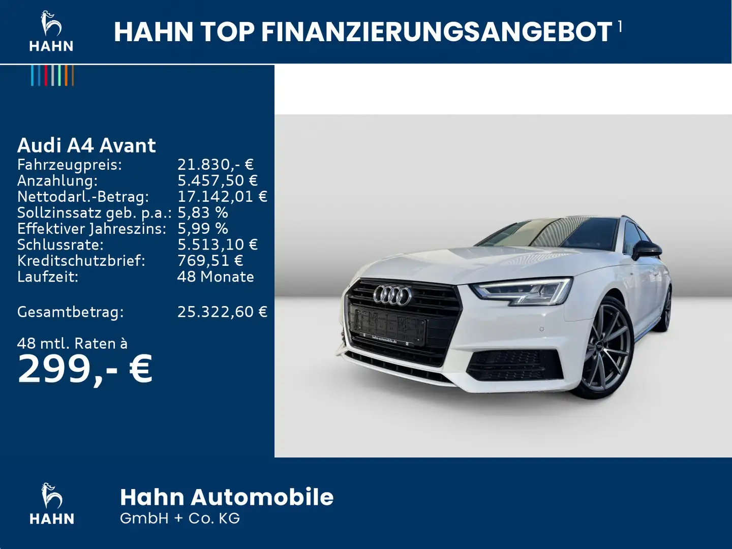 Audi A4 Sport 1.4TFSI S-tronic S-line Sport / P Weiß - 2