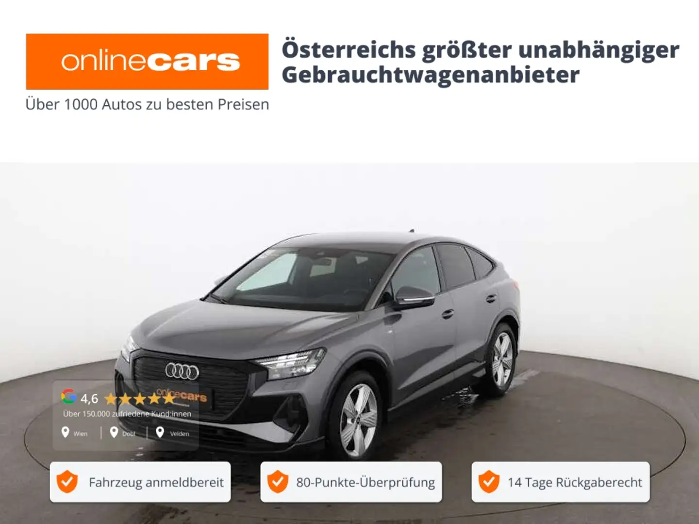Audi Q4 e-tron Q4 SB 40 e-tron 82kWh Aut MATRIX AHK HEAD-UP NAVI Šedá - 1