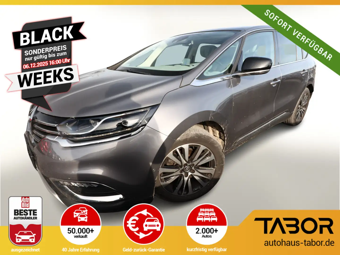 Renault Espace 1.6 TCe 200 EDC Initiale Paris Pano 7-S Grau - 1