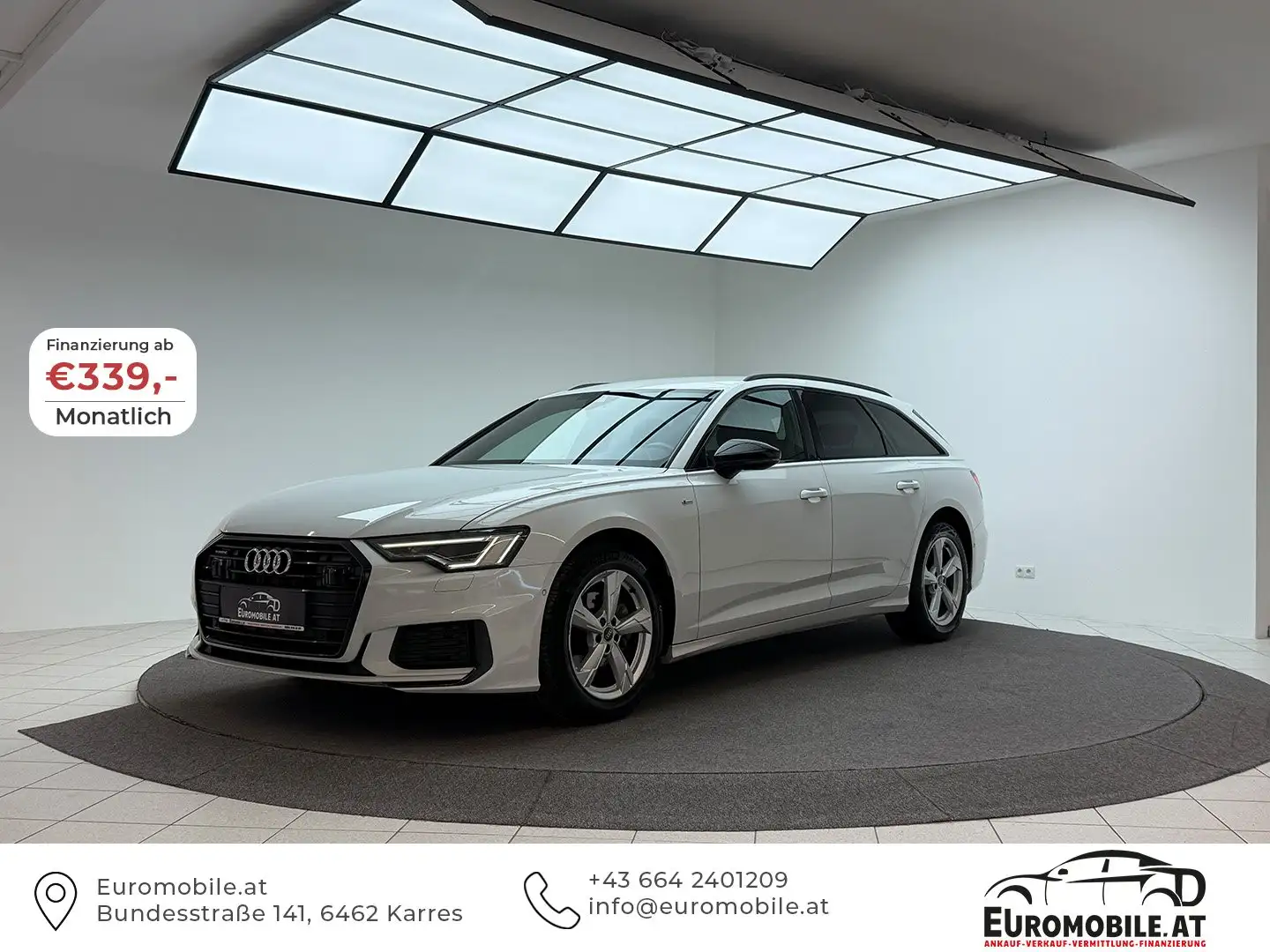 Audi A6 40 TDI Quattro Sport S-LINE *RFK*MATRIX*B&O*ACC* Weiß - 1