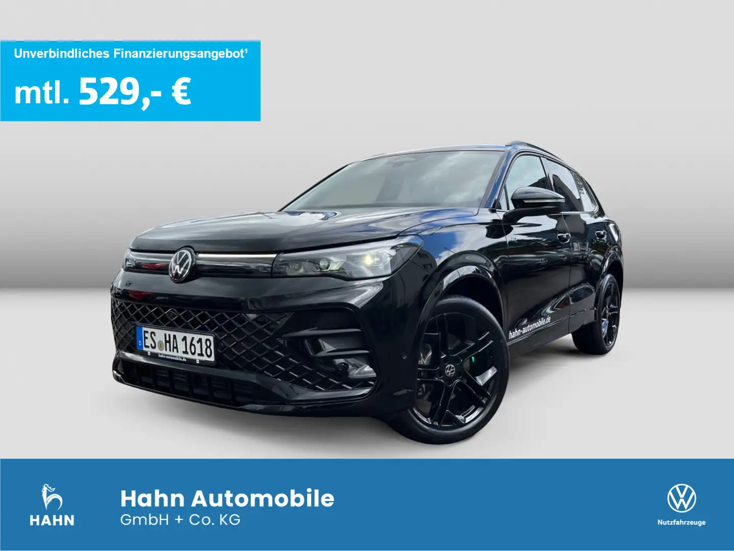 Volkswagen Tiguan R-Line 2,0TSI DSG 4M AHK NAV PANO HUD 360 Schwarz - 1